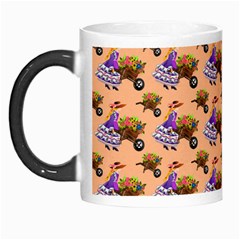 Flowers Girl Barrow Wheel Barrow Morph Mugs by Pakrebo