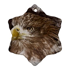 Sea Eagle Raptor Nature Predator Snowflake Ornament (two Sides)