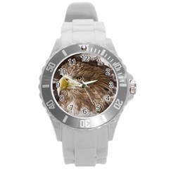 Sea Eagle Raptor Nature Predator Round Plastic Sport Watch (l) by Pakrebo