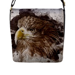 Sea Eagle Raptor Nature Predator Flap Closure Messenger Bag (l) by Pakrebo