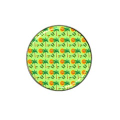 Holiday Tropical Smiley Face Palm Hat Clip Ball Marker (4 Pack)