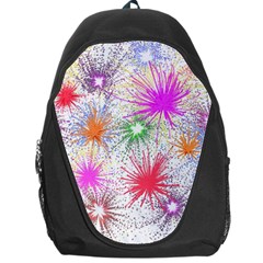 Star Dab Farbkleckse Leaf Flower Backpack Bag by Pakrebo