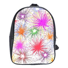 Star Dab Farbkleckse Leaf Flower School Bag (xl) by Pakrebo