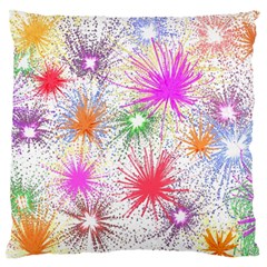 Star Dab Farbkleckse Leaf Flower Large Flano Cushion Case (two Sides) by Pakrebo