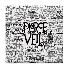 Pierce The Veil Music Band Group Fabric Art Cloth Poster Tile Coasters by Sudhe