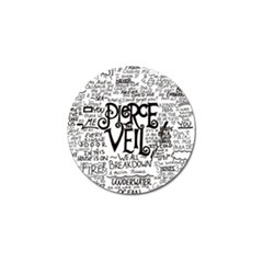 Pierce The Veil Music Band Group Fabric Art Cloth Poster Golf Ball Marker