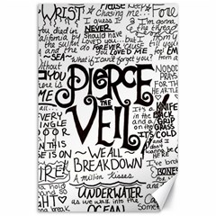 Pierce The Veil Music Band Group Fabric Art Cloth Poster Canvas 24  X 36  by Sudhe