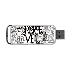 Pierce The Veil Music Band Group Fabric Art Cloth Poster Portable Usb Flash (two Sides) by Sudhe