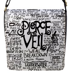 Pierce The Veil Music Band Group Fabric Art Cloth Poster Flap Closure Messenger Bag (s) by Sudhe