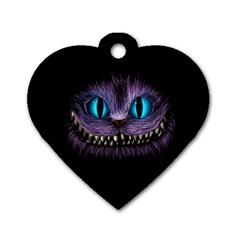 Cheshire Cat Animation Dog Tag Heart (one Side)