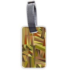 Earth Tones Geometric Shapes Unique Luggage Tags (one Side) 