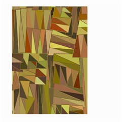 Earth Tones Geometric Shapes Unique Large Garden Flag (two Sides) by Mariart