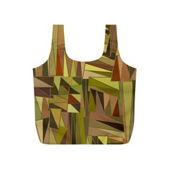 Earth Tones Geometric Shapes Unique Full Print Recycle Bag (s) by Mariart