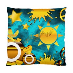 Gold Music Clef Star Dove Harmony Standard Cushion Case (two Sides) by Alisyart