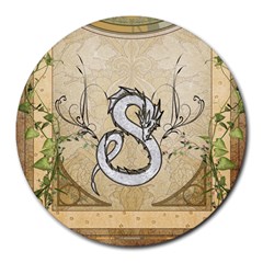 Wonderful Asian Dragon Round Mousepads by FantasyWorld7