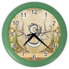 Wonderful Asian Dragon Color Wall Clock by FantasyWorld7