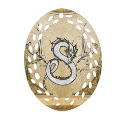 Wonderful Asian Dragon Ornament (oval Filigree) by FantasyWorld7