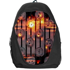 Music Notes Sound Musical Audio Backpack Bag