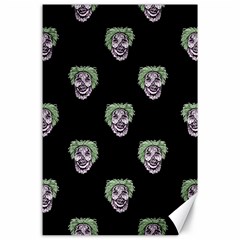 Creepy Zombies Motif Pattern Illustration Canvas 24  X 36  by dflcprintsclothing