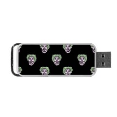 Creepy Zombies Motif Pattern Illustration Portable Usb Flash (two Sides) by dflcprintsclothing