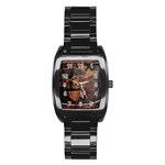 Grand Army of the Republic Drum Stainless Steel Barrel Watch Front