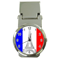 Eiffel Tower France Flag Tower Money Clip Watches