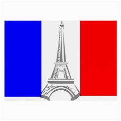 Eiffel Tower France Flag Tower Large Glasses Cloth