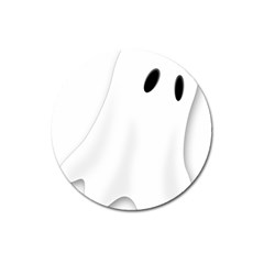 Ghost Boo Halloween Spooky Haunted Magnet 3  (round)