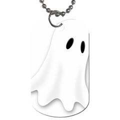 Ghost Boo Halloween Spooky Haunted Dog Tag (two Sides)