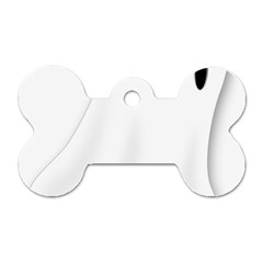 Ghost Boo Halloween Spooky Haunted Dog Tag Bone (one Side)