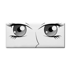 Eyes Manga Anime Female Cartoon Hand Towel by Sudhe