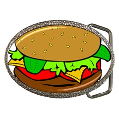 Hamburger Cheeseburger Fast Food Belt Buckles