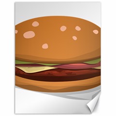 Hamburger Cheeseburger Burger Lunch Canvas 18  X 24 