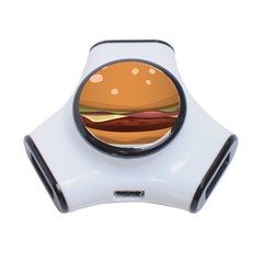 Hamburger Cheeseburger Burger Lunch 3-port Usb Hub by Sudhe