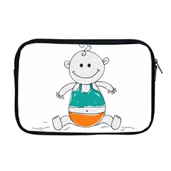 Baby Cute Child Birth Happy Apple Macbook Pro 17  Zipper Case by Sudhe