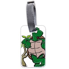 Amphibian Animal Cartoon Reptile Luggage Tags (two Sides) by Sudhe