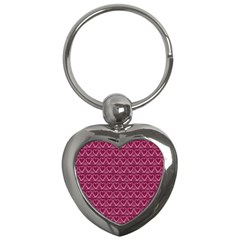 Heart Shaped Print Design Key Chains (heart)  by dflcprintsclothing