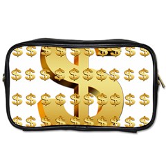 Dollar Money Gold Finance Sign Toiletries Bag (one Side)