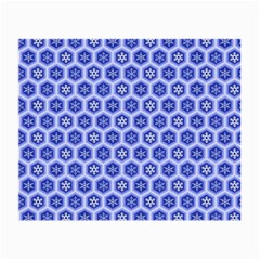 Hexagonal Pattern Unidirectional Blue Small Glasses Cloth (2-side) by Mariart