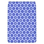 Hexagonal Pattern Unidirectional Blue Removable Flap Cover (L) Front