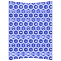 Hexagonal Pattern Unidirectional Blue Back Support Cushion
