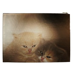 Kittens Love Cosmetic Bag (xxl) by LoolyElzayat