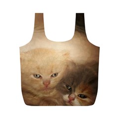 Kittens Love Full Print Recycle Bag (m) by LoolyElzayat