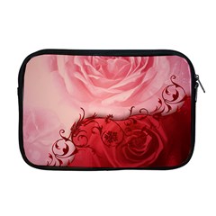 Elegant Floral Design, Wonderful Roses Apple Macbook Pro 17  Zipper Case by FantasyWorld7