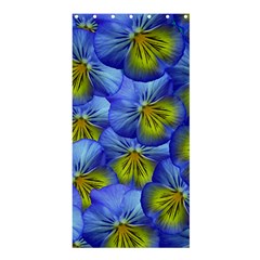 Flowers Pansy Background Purple Shower Curtain 36  X 72  (stall)  by Mariart