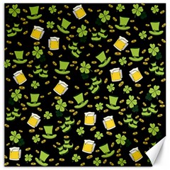 St Patricks Day Pattern Canvas 16  X 16  by Valentinaart