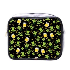 St Patricks Day Pattern Mini Toiletries Bag (one Side) by Valentinaart