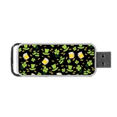 St Patricks Day Pattern Portable Usb Flash (two Sides) by Valentinaart