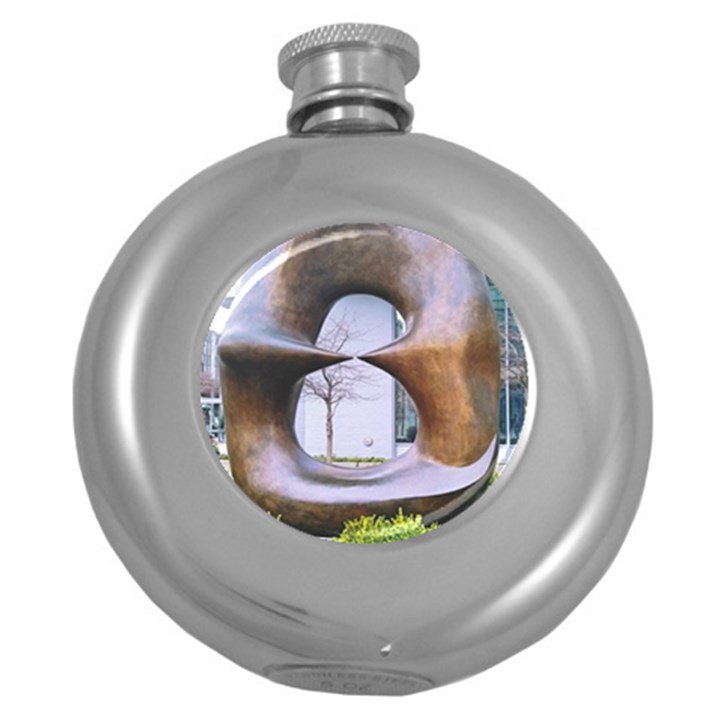 Henry Moore Round Hip Flask (5 oz)