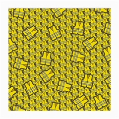 Gilet Jaune Pattern Yellowvests Cowcow Gilet Jaune Pattern Funny Yellow Vests Medium Glasses Cloth (2-side) by snek